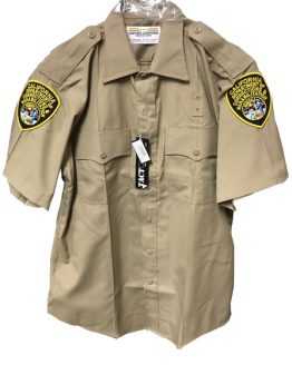 CDCR short sleeve shirt with patches